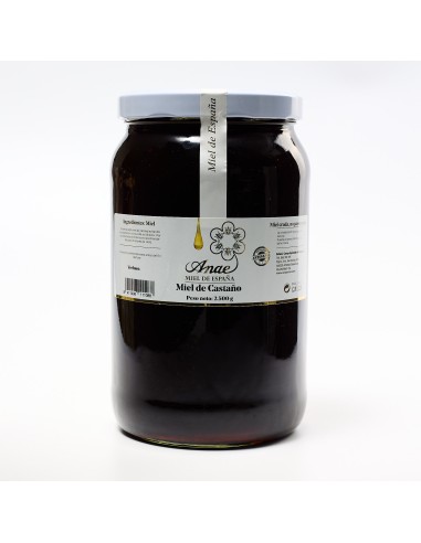 Miel de Castaño Cruda 100% Española | Directa del Apicultor | ANAE. Envío rápido, en 24 -48 horas.