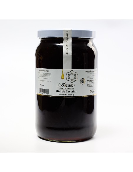 Miel de Castaño Cruda 100% Española | Directa del Apicultor | ANAE. Envío rápido, en 24 -48 horas.
