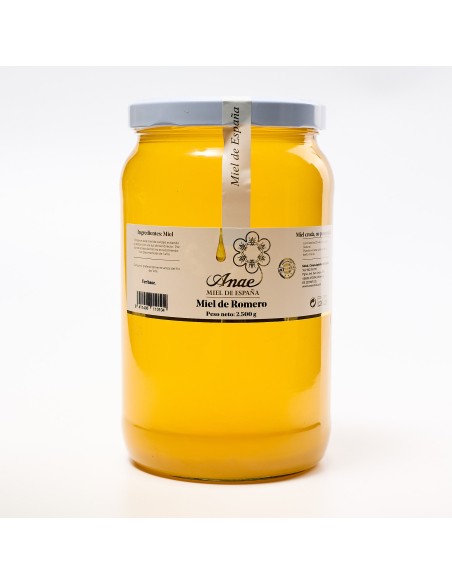 Miel de Romero Cruda 100% Española | Directa del Apicultor | ANAE. Envío rápido, en 24 -48 horas.