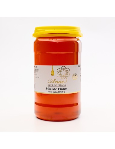 Miel de flores Cruda 100% Española | Directa del Apicultor | ANAE. Envío rápido, en 24 -48 horas.