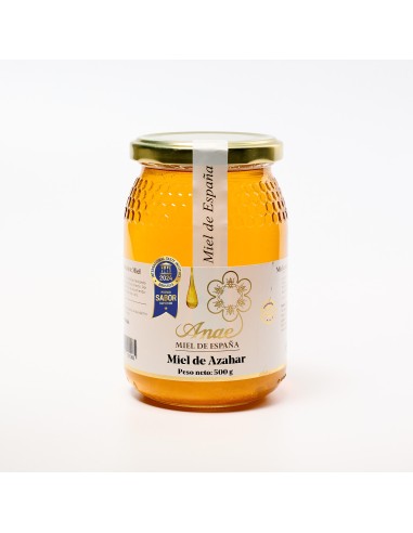 Miel de Azahar Cruda 100% Española. Premio Internacional Sabor Superior Bruselas | Directa del Apicultor | ANAE. Envío rápido, e