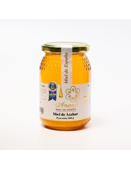 Miel de Azahar Cruda 100% Española. Premio Internacional Sabor Superior Bruselas | Directa del Apicultor | ANAE. Envío rápido, e