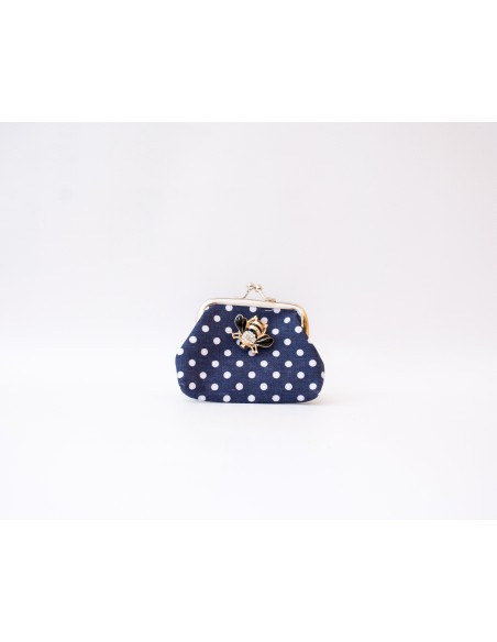 Monedero de tela con broche de Abeja