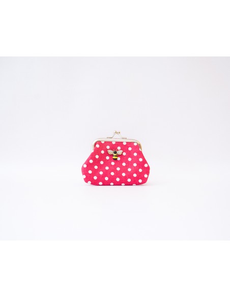 Monedero de tela con broche de Abeja