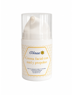 Crema facial con miel y propoleo