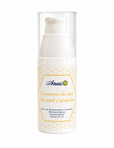 Contorno de ojos con miel y propoleo.