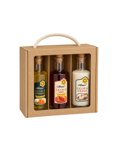 Licor de orujo de miel, licor de orujo de hierbas y miel y crema de orujo. 2