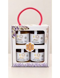 Pack 4 sabores miel cruda