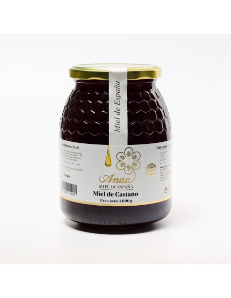 Miel de Castaño Cruda 100% Española | Directa del Apicultor | ANAE. Envío rápido, en 24 -48 horas.