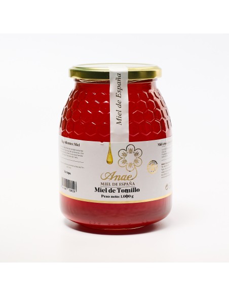 Miel de Tomillo Cruda 100% Española | Directa del Apicultor | ANAE. Envío rápido, en 24 -48 horas.