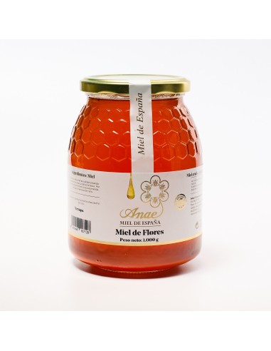 Miel de flores Cruda 100% Española | Directa del Apicultor | ANAE. Envío rápido, en 24 -48 horas.